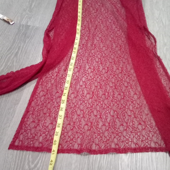 Vintage Chantilly Lace Cardigan Duster / Slip Robe - Picture 13 of 16